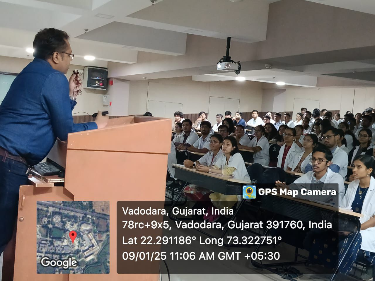 Speaker Addressing the Students